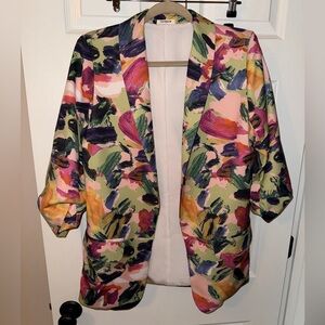 Sunday Up Women’s Colorful Abstract Print Blazer